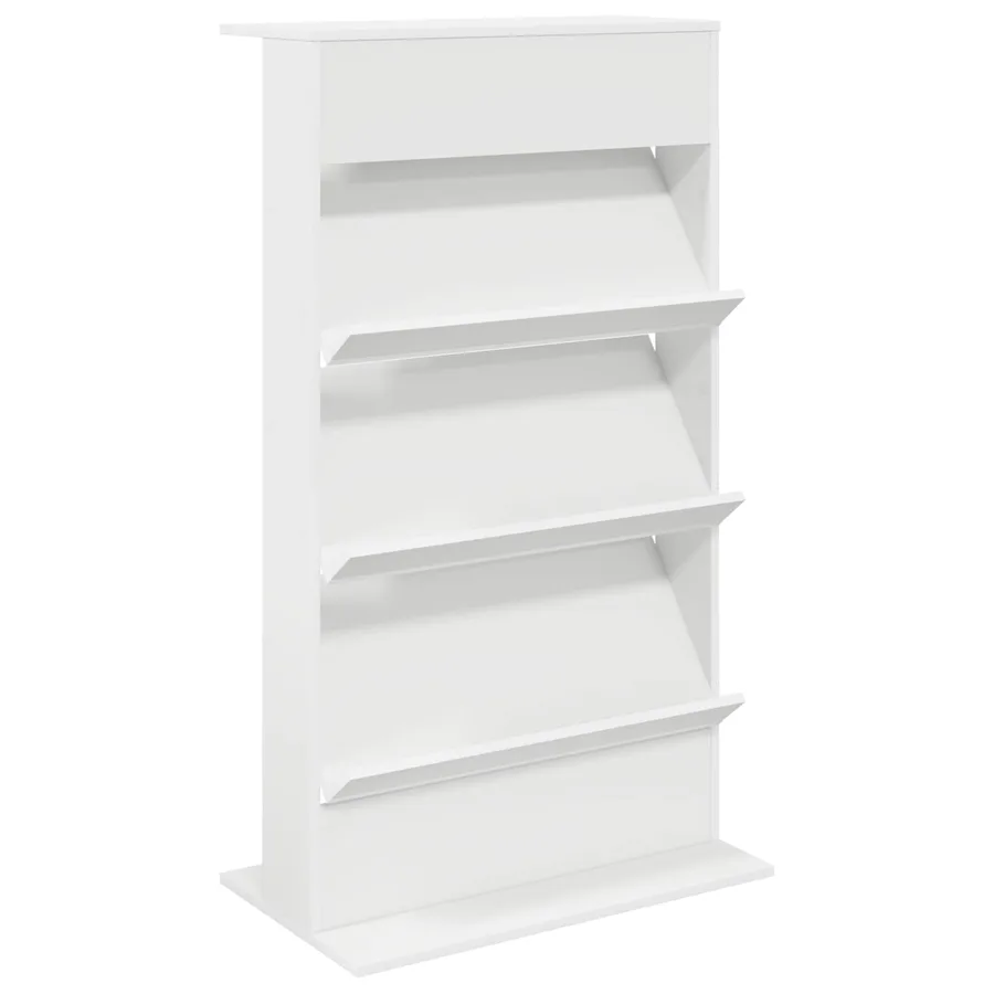 Étagère à magazines Blanc 70 x 41 x 126 cm Bois d'ingénierie - 2