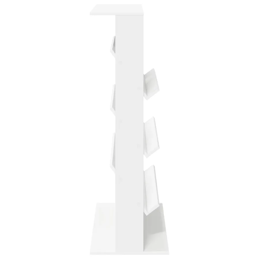 Étagère à magazines Blanc 70 x 41 x 126 cm Bois d'ingénierie - 6