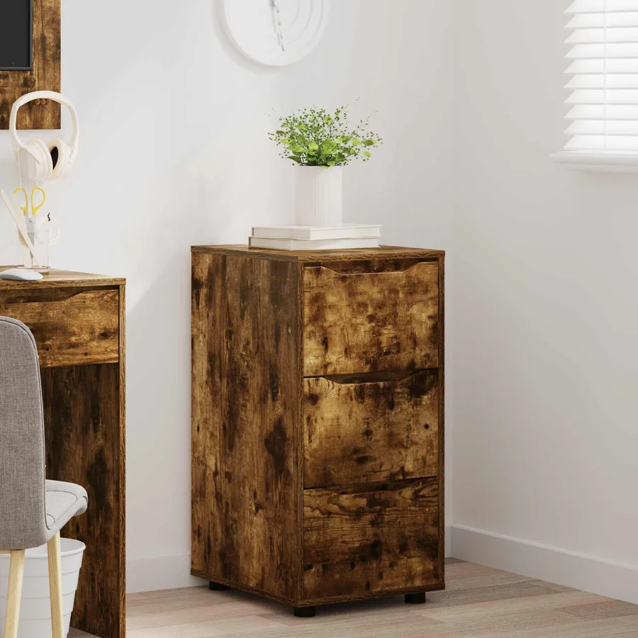 Armoire de rangement Chêne fumé 40 x 48 x 81 cm - 4