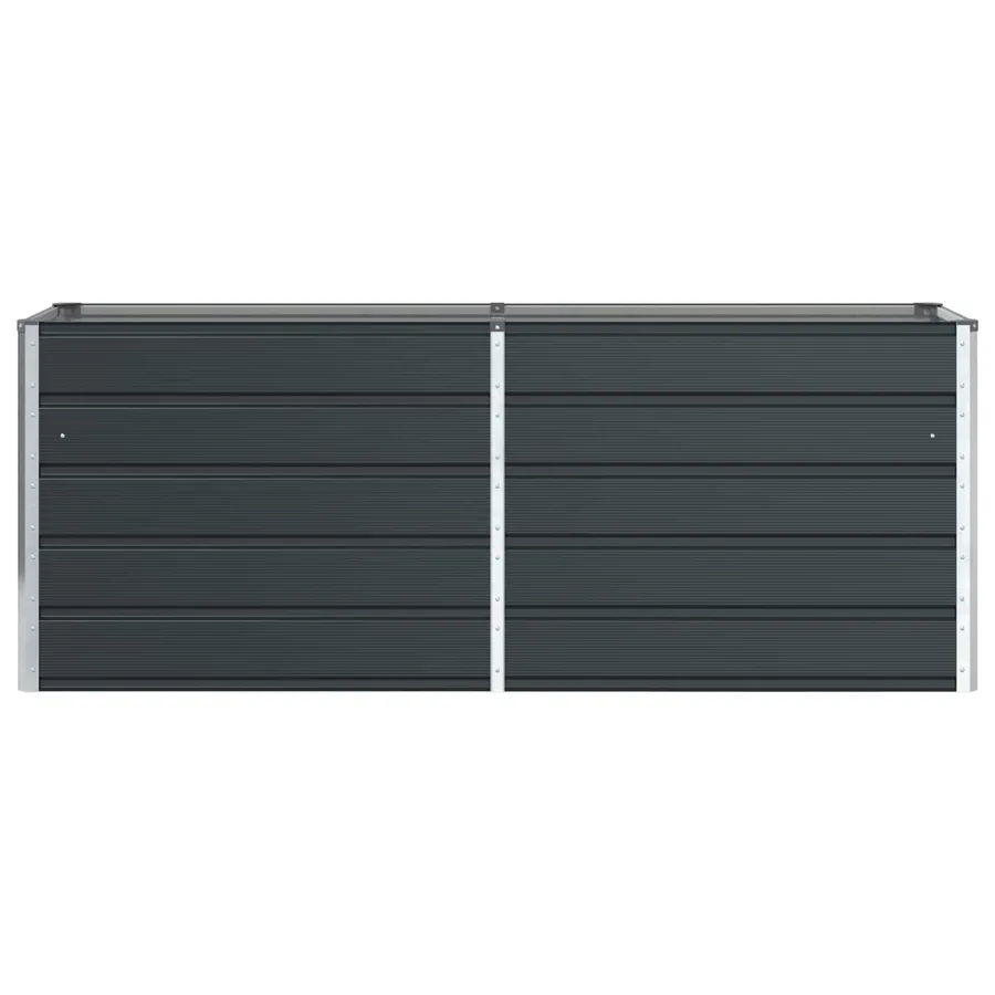 Jardinière Anthracite 195 x 50 x 75 cm Acier galvanisé - 4