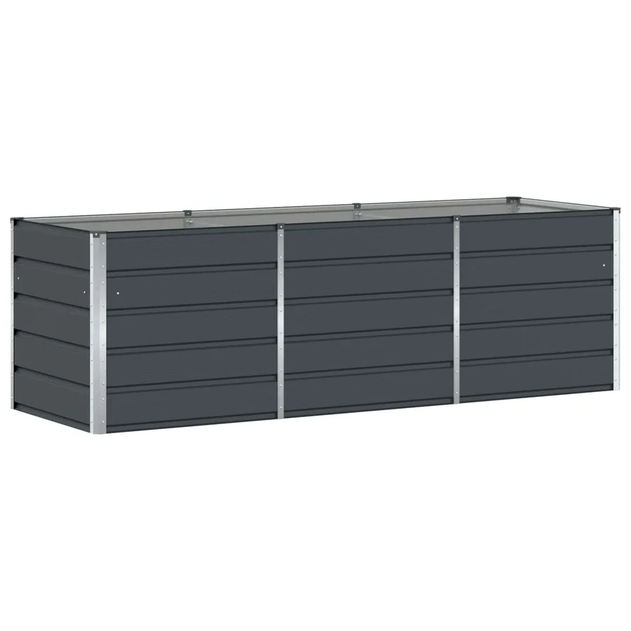 Jardinière Anthracite 240 x 80 x 75 cm Acier - 2