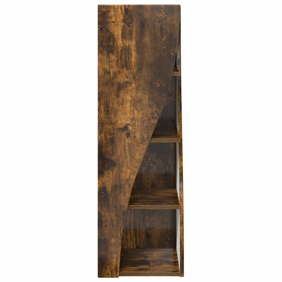 Meuble d'angle Chêne fumé 32x32x102cm Bois d'ingénierie - 5