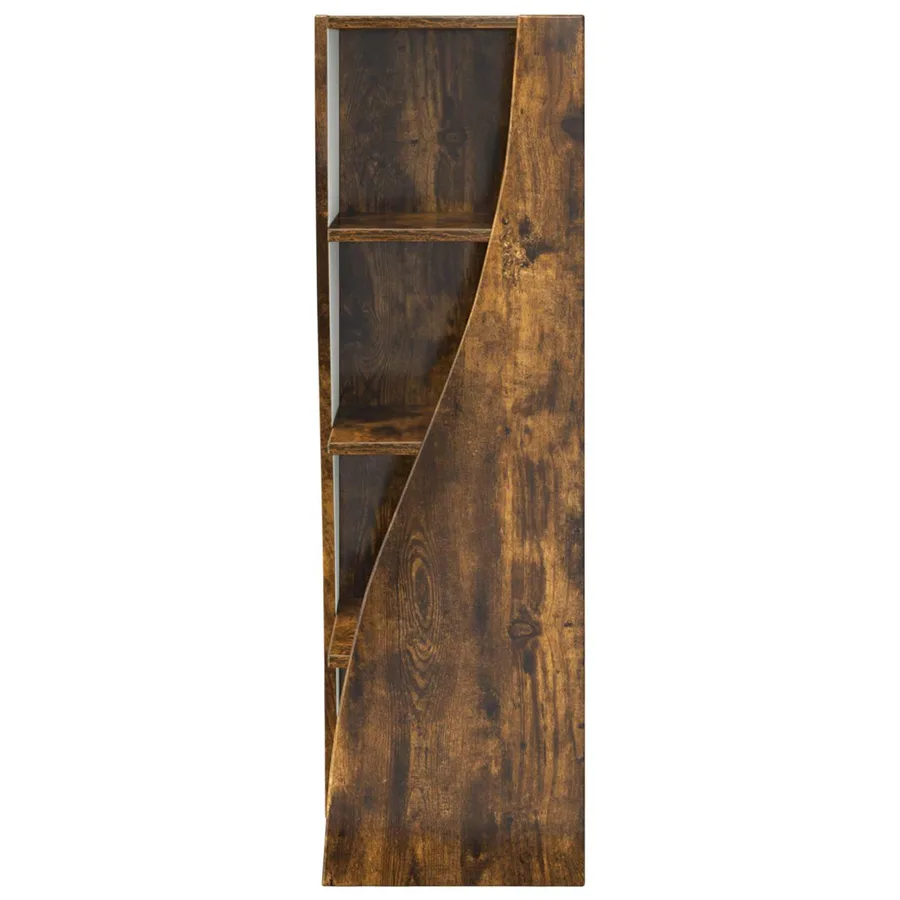 Meuble d'angle Chêne fumé 32x32x102cm Bois d'ingénierie - 6