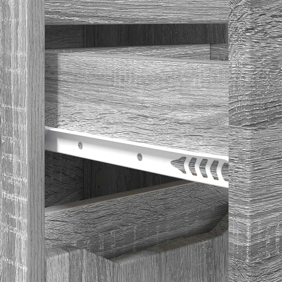 Cabinet de salle de bain Gris Sonoma 30,5 x 30 x 101 cm - 10