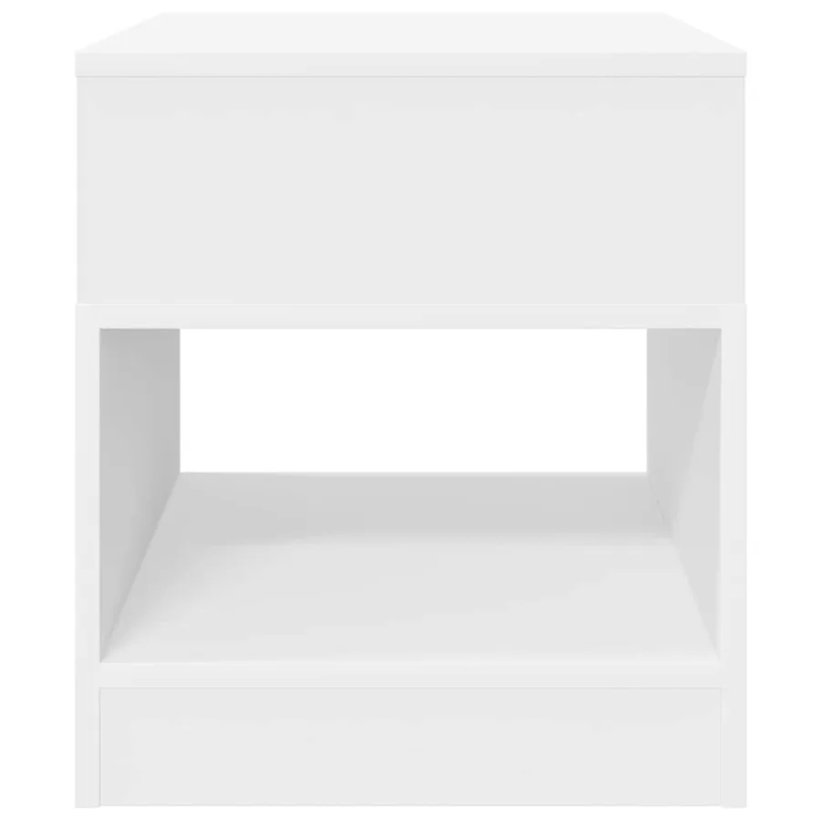 Table d'appoint 2 pcs Blanc 40,5 x 40 x 45 cm Bois d'ingénierie - 6