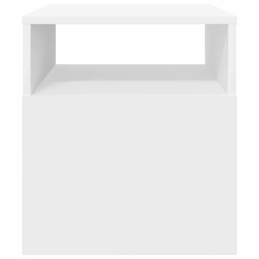 Table d'appoint 2 pcs Blanc 40,5 x 40 x 45 cm Bois d'ingénierie - 7