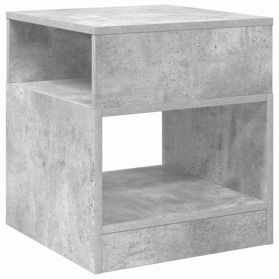 Table d'appoint Gris béton 40,5 x 40 x 45 cm Bois d'ingénierie - 2