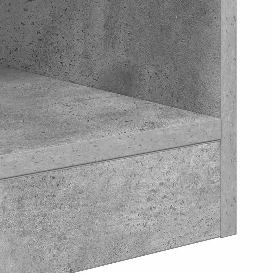 Table d'appoint Gris béton 40,5 x 40 x 45 cm Bois d'ingénierie - 9