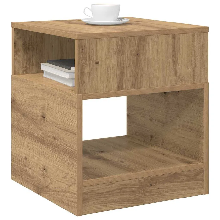 Table d'appoint Chêne artisanal 40,5 x 40 x 45 cm - 3