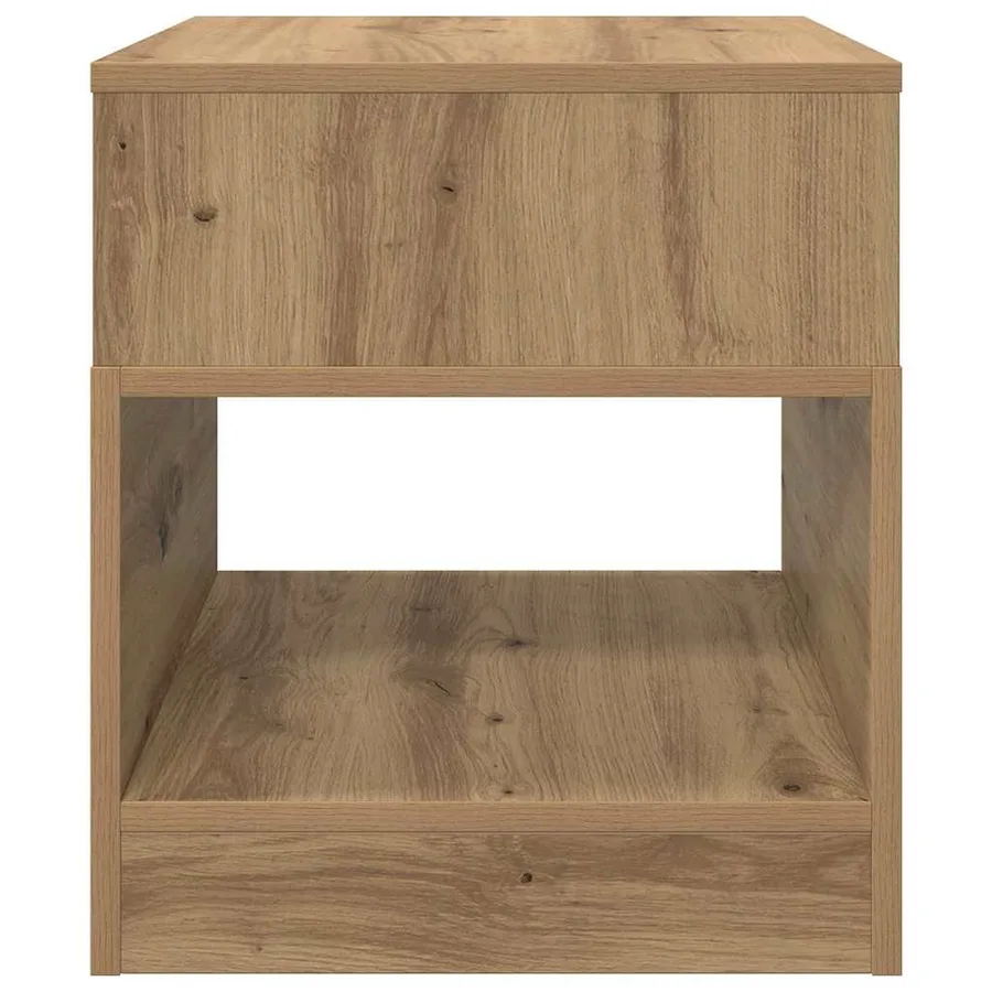 Table d'appoint Chêne artisanal 40,5 x 40 x 45 cm - 5