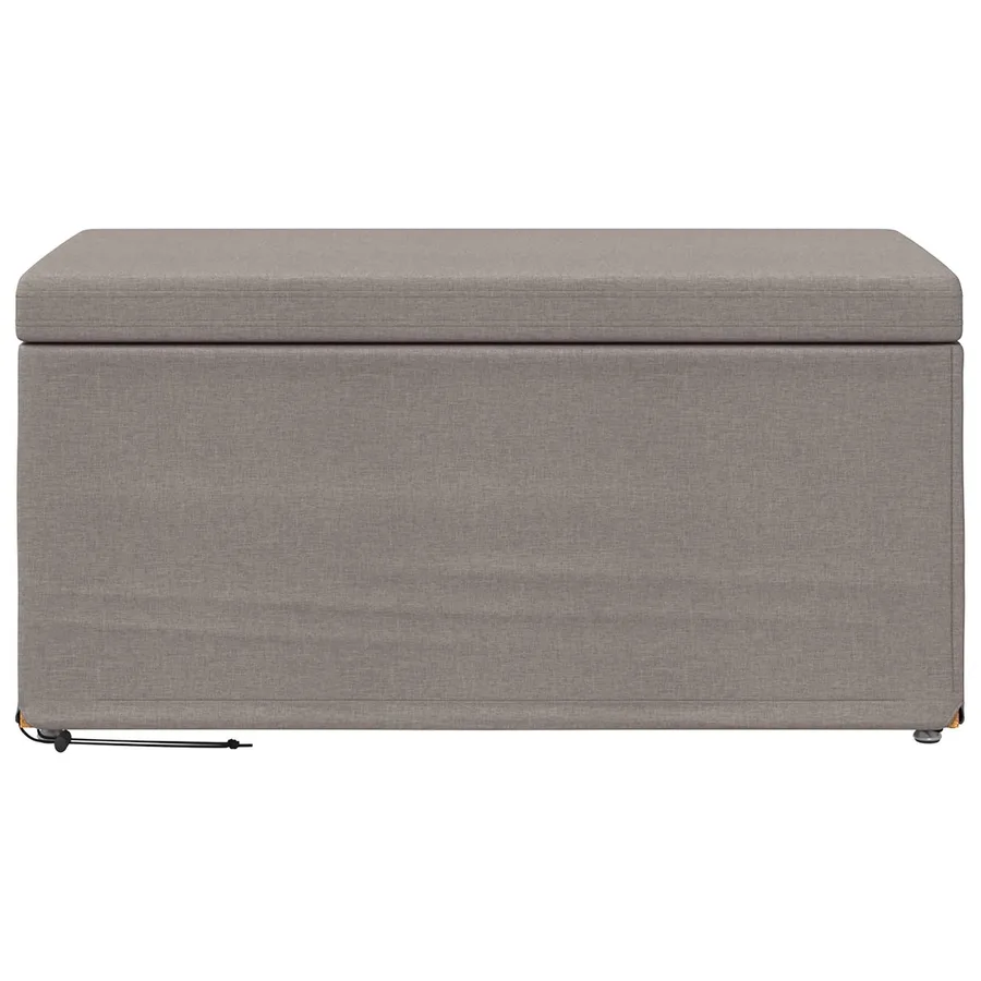 Tabouret Taupe 81 x 41 x 40 cm Tissu et bois stratifié - 4