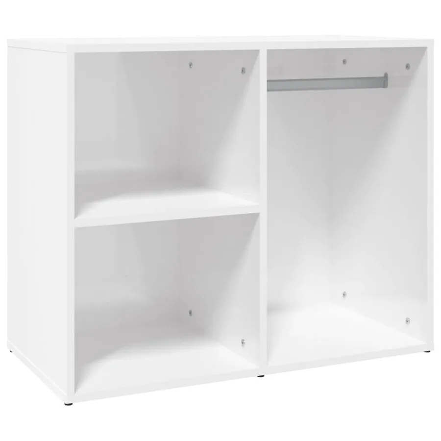 Armoire de dressing Blanc brillant 80x40x65cm Bois d'ingénierie - 2