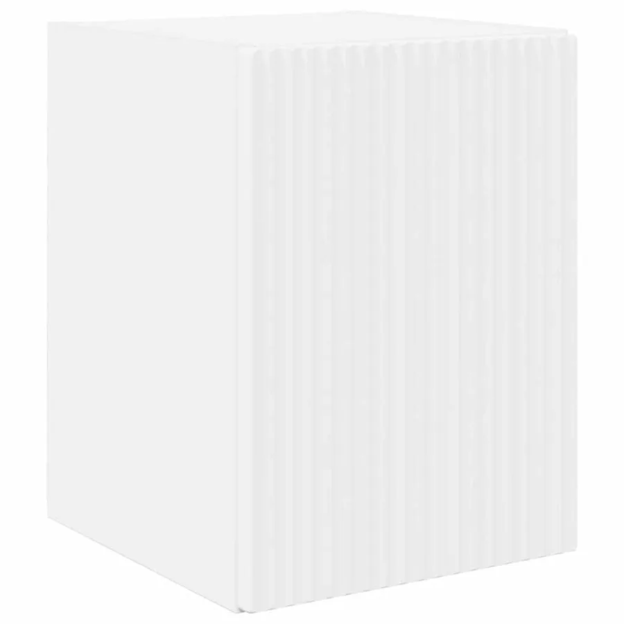 Meuble TV mural 2 pcs Blanc 30 x 31 x 40 cm Bois d'ingénierie - 5