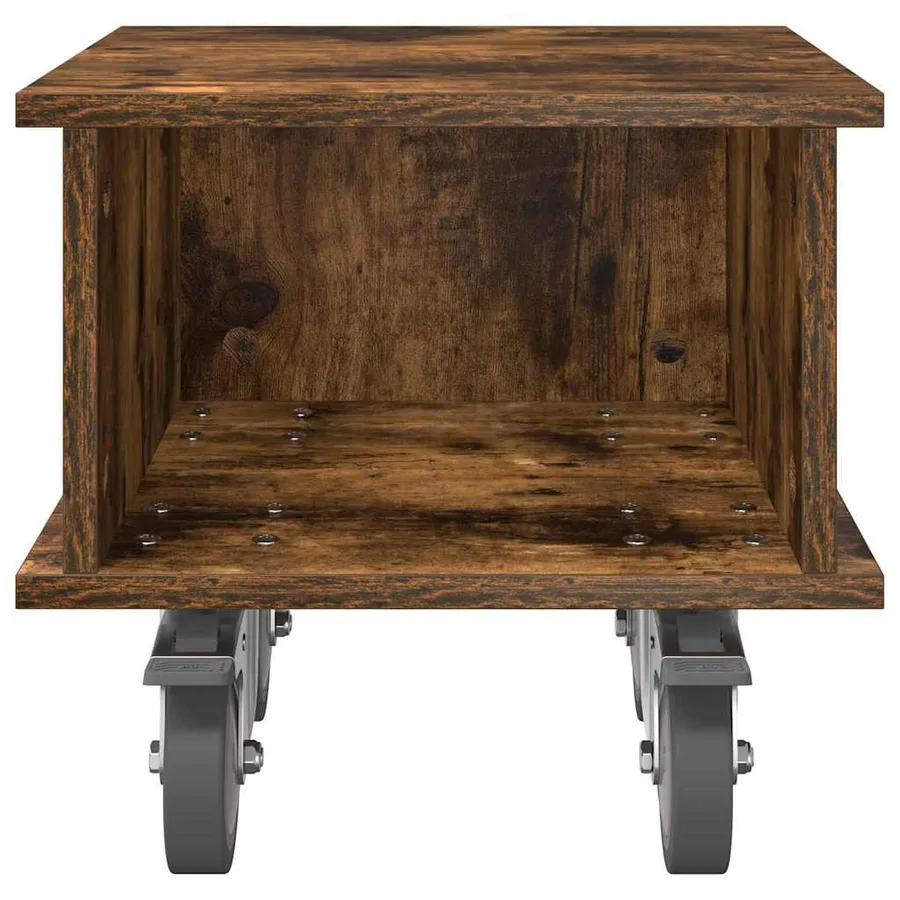 Meuble TV Chêne fumé 37 x 35 x 35 cm Bois d'ingénierie - 5