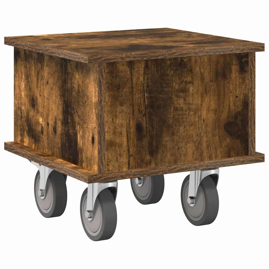 Meuble TV Chêne fumé 37 x 35 x 35 cm Bois d'ingénierie - 7