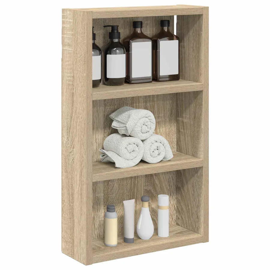Armoire murale de salle de bain Chêne Sonoma 30 x 10 x 50 cm - 3