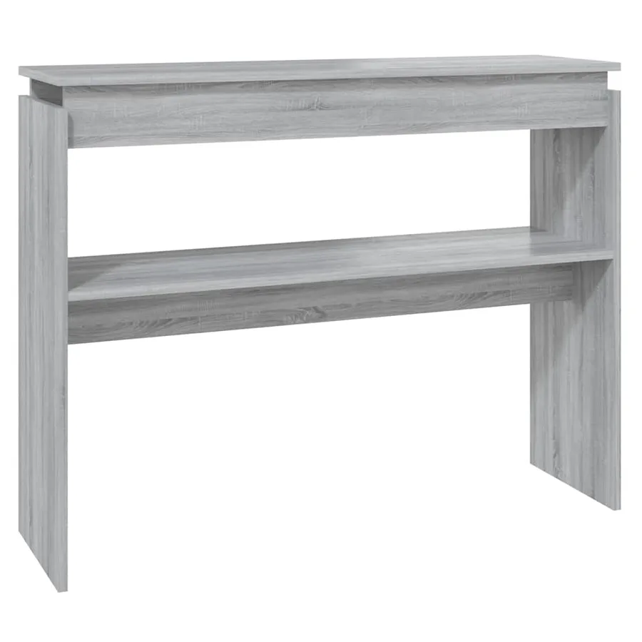 Table console Sonoma gris 102x30x80 cm Bois d'ingénierie - 2