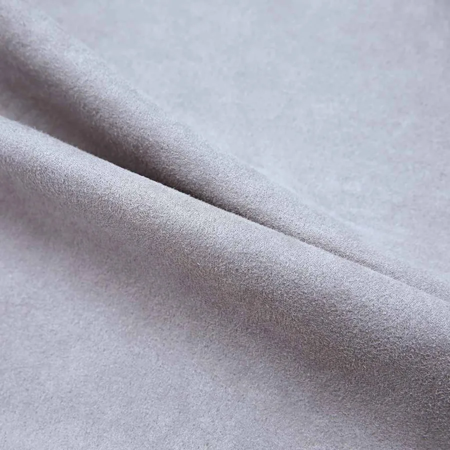 Rideaux occultants avec anneaux en métal 2 pcs Gris 140x225 cm - 4