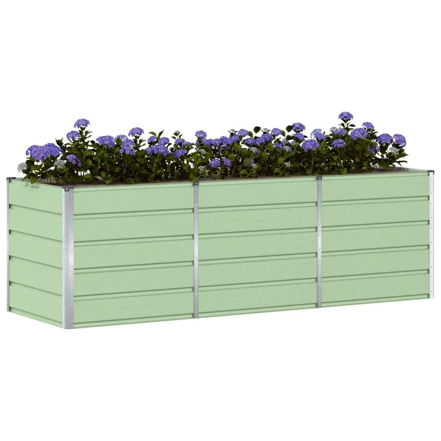 Jardinière Vert 240 x 80 x 75 cm Acier - 3