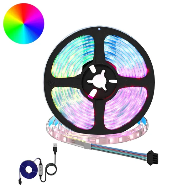 Bande LED 12 pcs Noir et Transparent 3000 mm