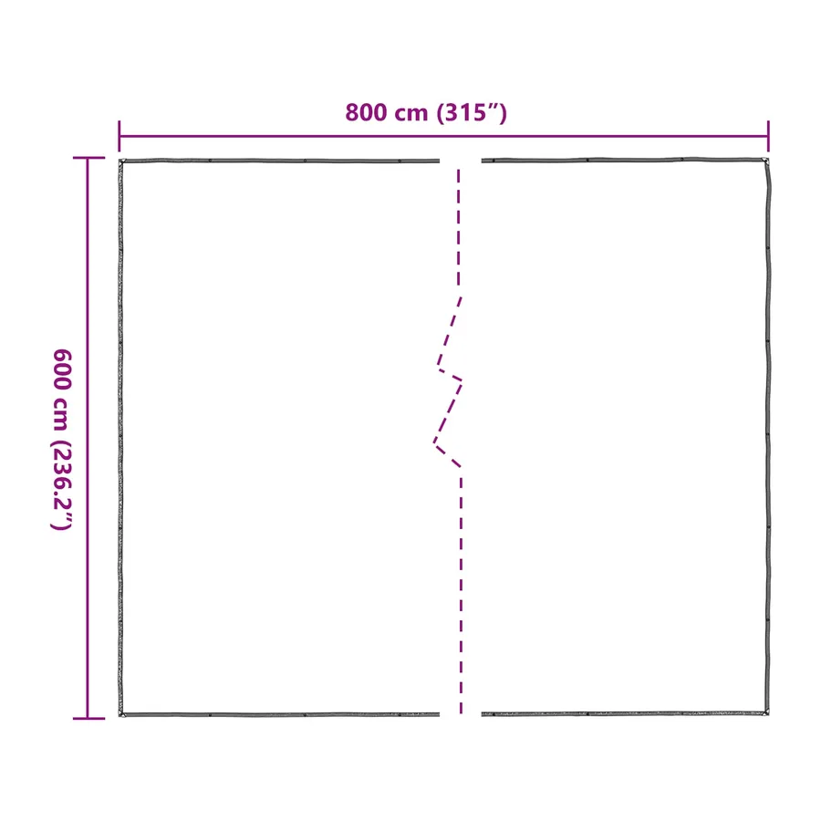 Couverture pour plantes Transparent 6 x 8 m PE - 8