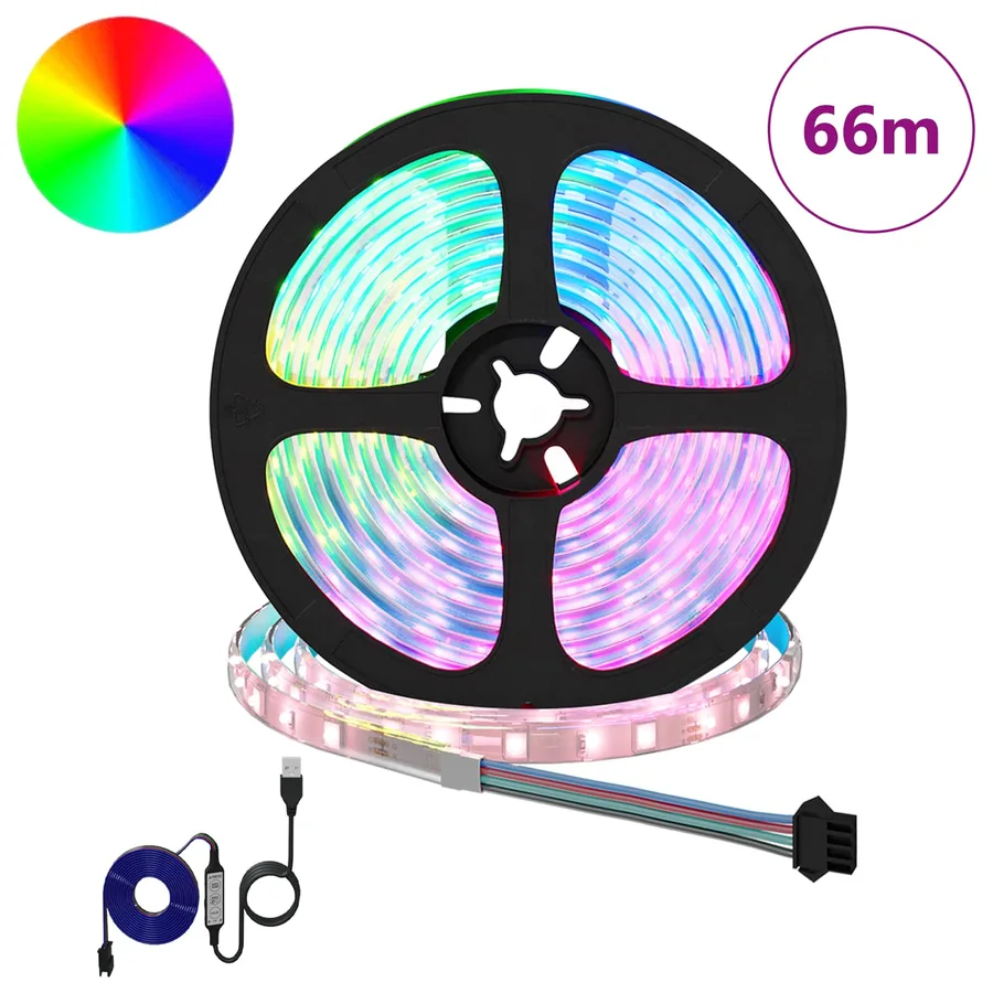 Bande LED 12 pcs Noir et Transparent 5500 mm - 2