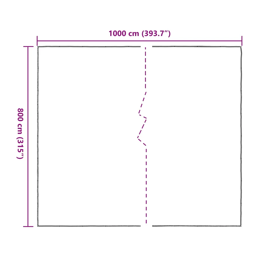 Couverture pour plantes Transparent 8 x 10 m PE - 10