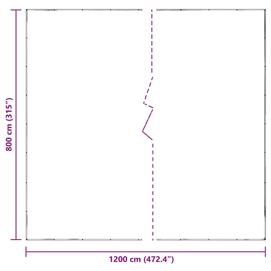 Couverture pour plantes Transparent 8 x 12 m PE - 10