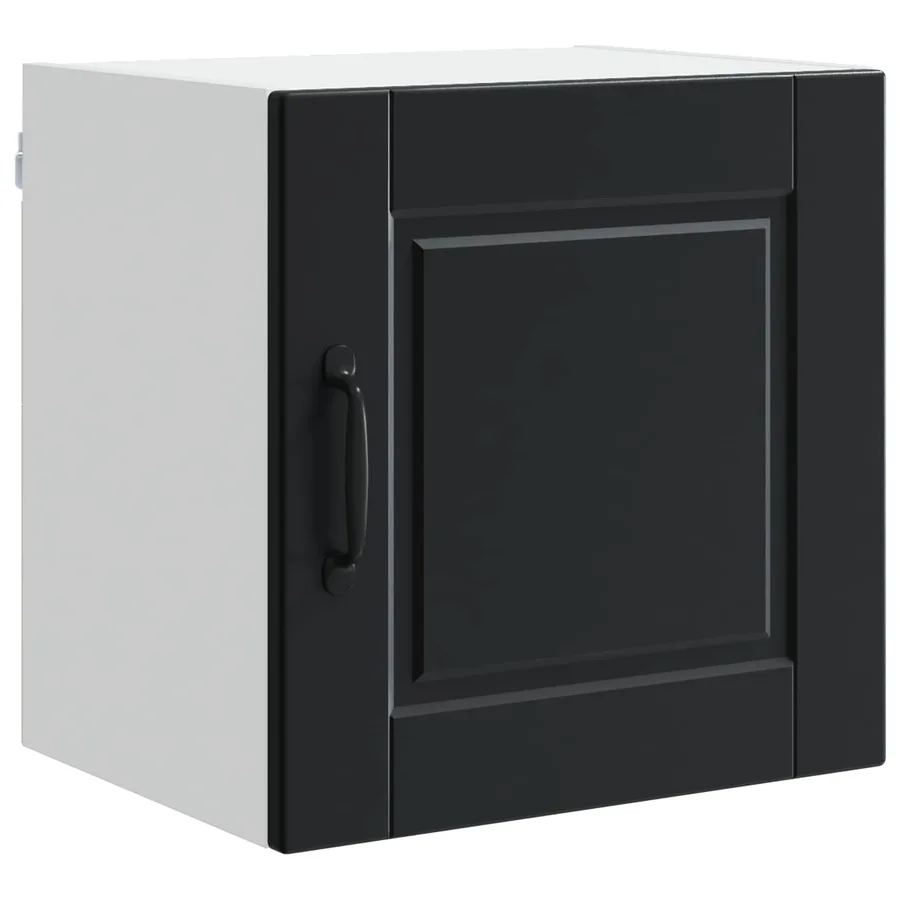 Meuble mural PORTO 2 pcs Noir 40 x 31 x 40 cm Bois d'ingénierie - 5