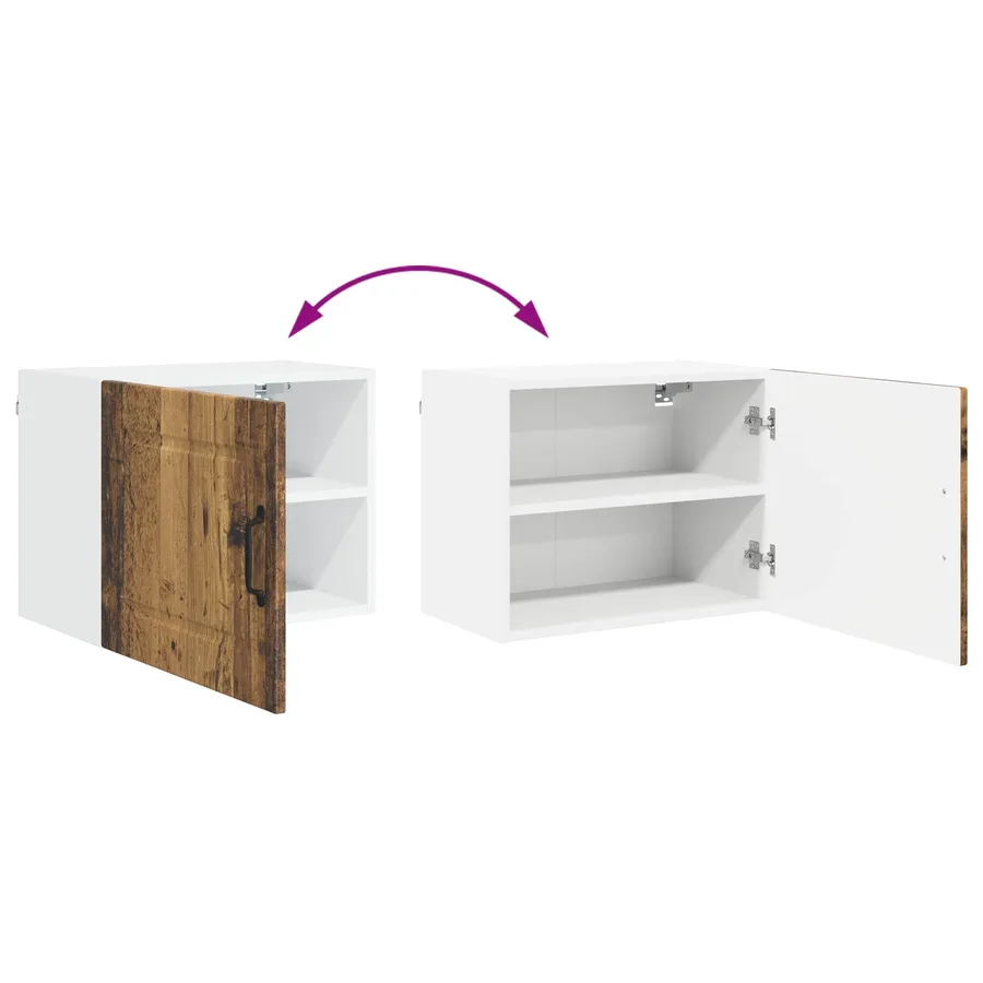 Meuble mural PORTO Bois ancien 50 x 31 x 40 cm - 11
