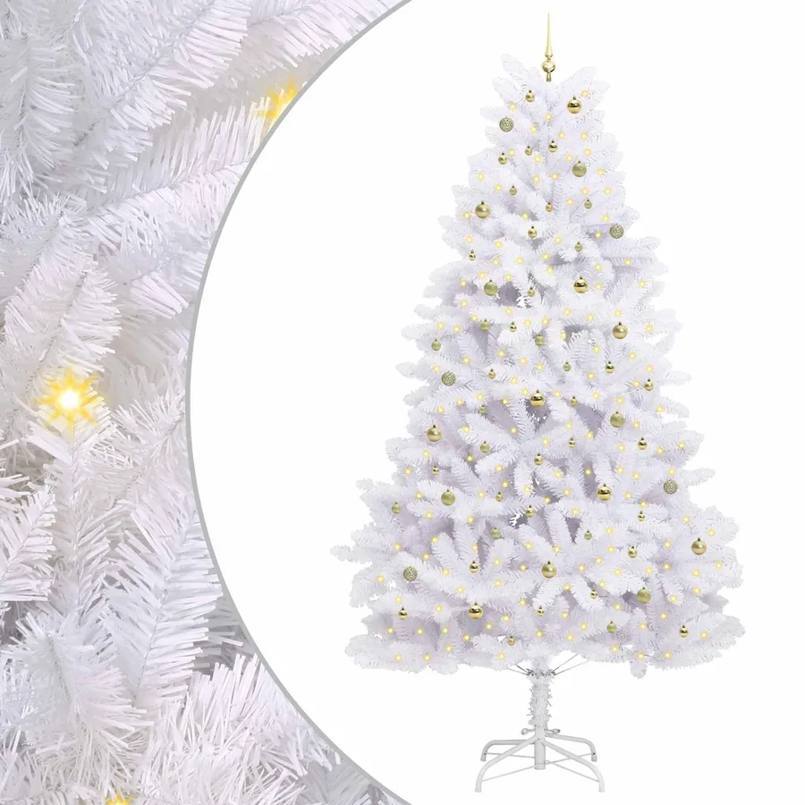 Sapin de Noël Artificiel à Branches Articulées Blanc 300 cm - 2