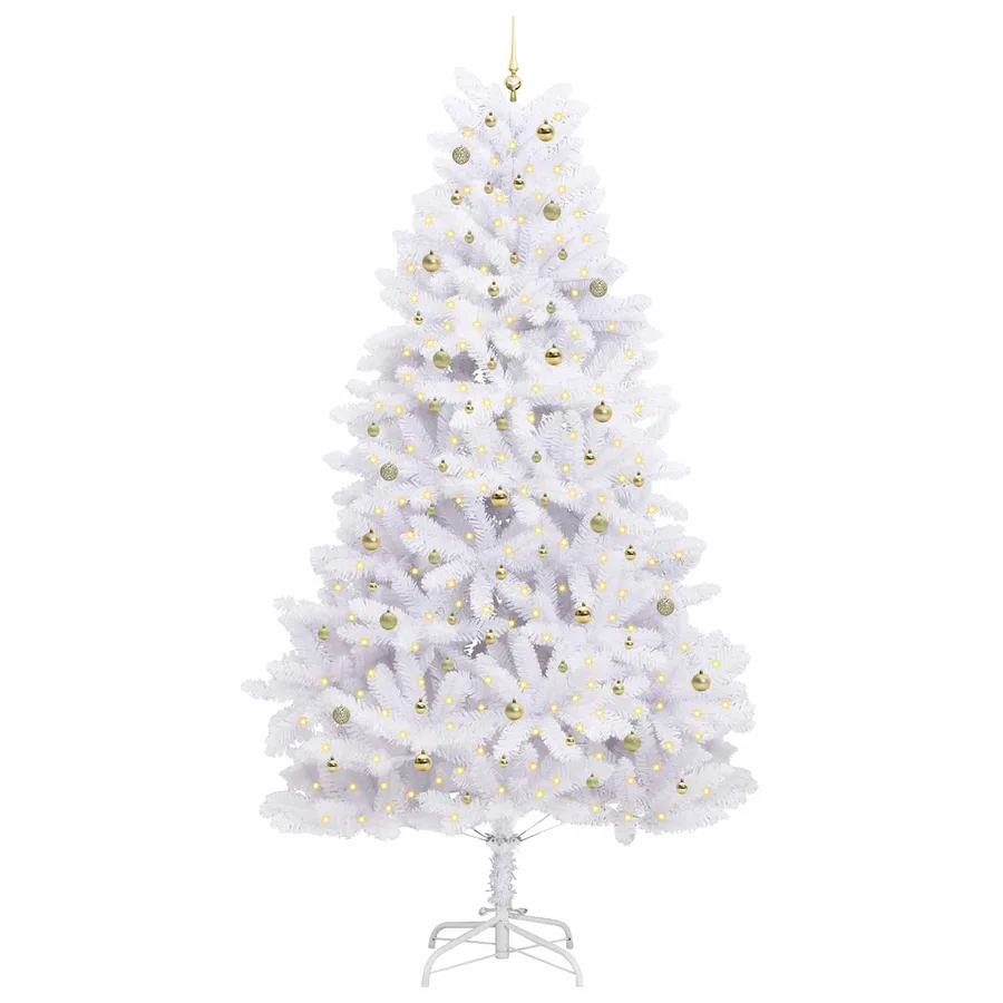 Sapin de Noël Artificiel à Branches Articulées Blanc 300 cm - 3