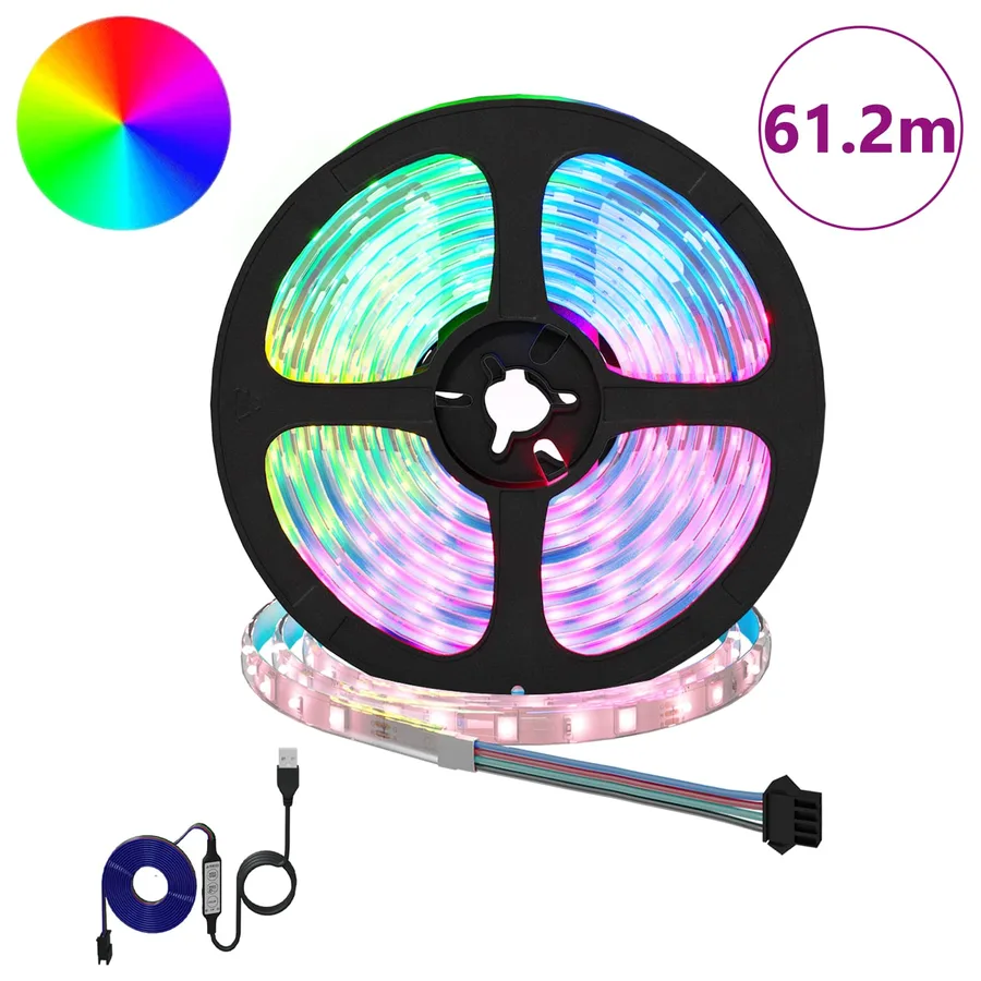 Bande LED 12 pcs Noir et Transparent 5100 mm - 2