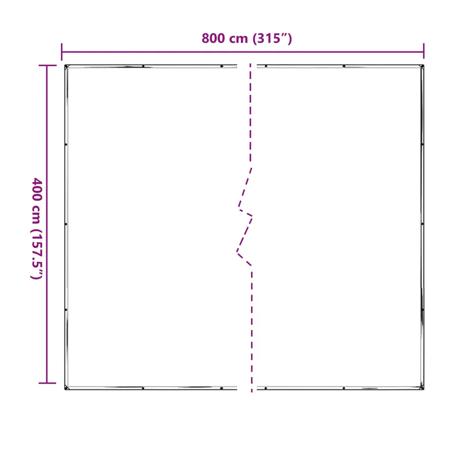Couverture pour plantes Transparent 4 x 8 m PE - 8