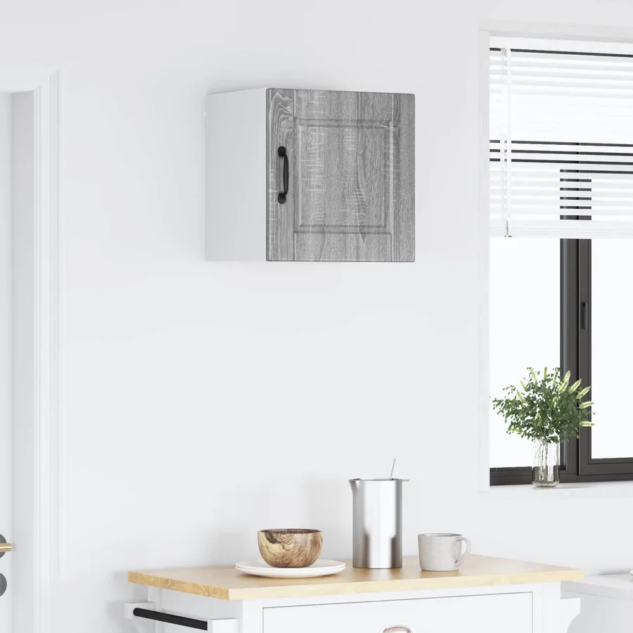 Meuble mural PORTO Gris Sonoma 40 x 31 x 40 cm - 4