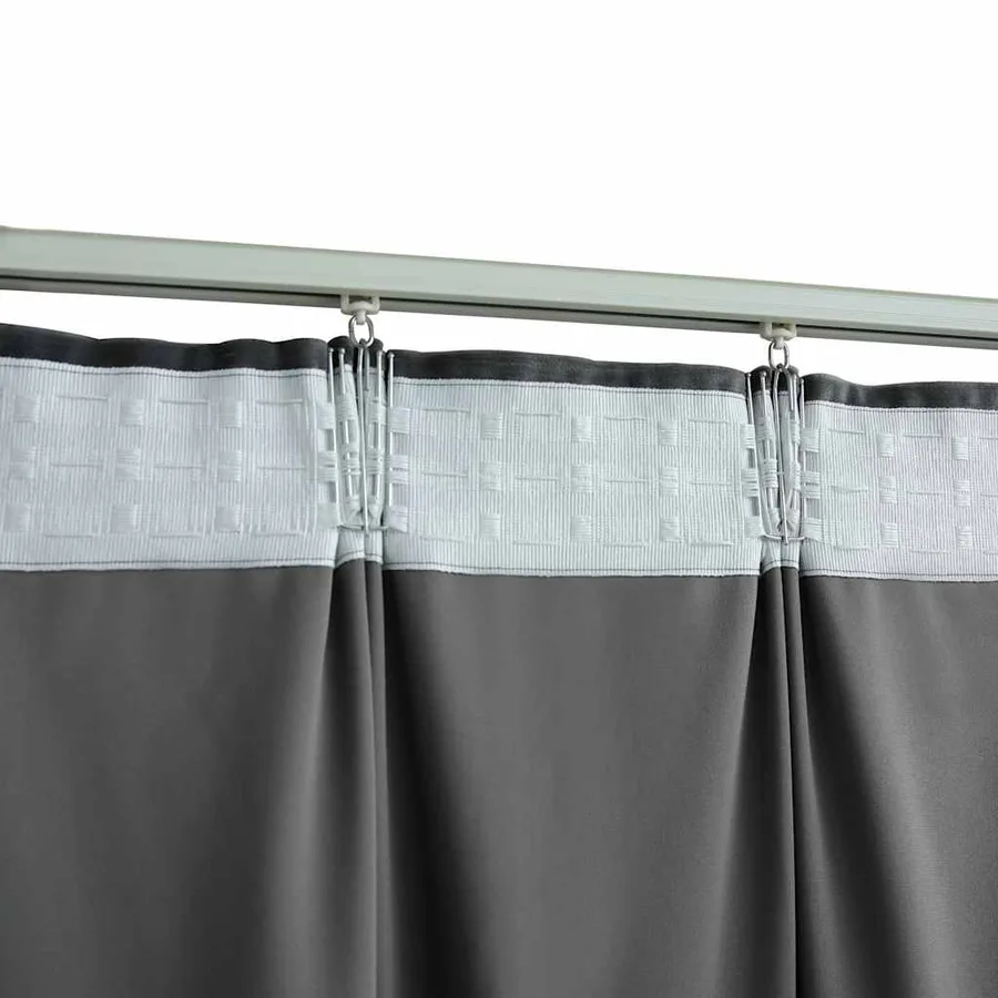 Rideau occultant avec crochets Velours Anthracite 290x245 cm - 4