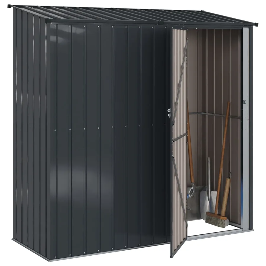 Cabanons de jardin Anthracite 203 x 85,5 x 200 cm Métал - 3