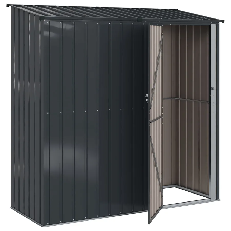 Cabanons de jardin Anthracite 203 x 85,5 x 200 cm Métал - 5