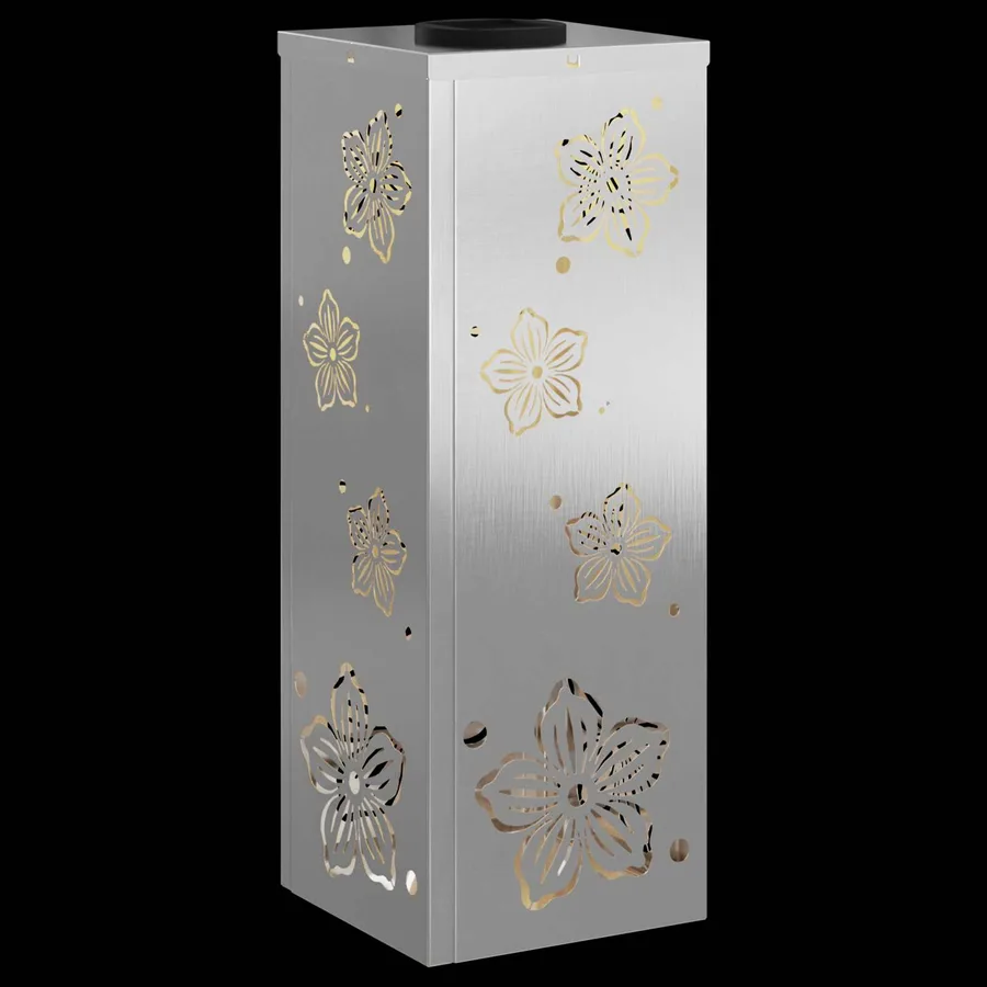 Lumière de chemin LED solaire 2 pcs Blanc chaud 18 x 18 x 50 cm - 12