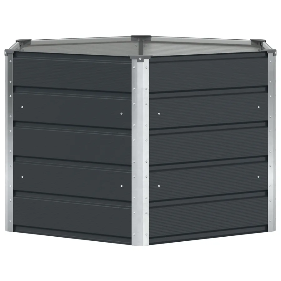 Jardinière Anthracite 129 x 129 x 75 cm Acier - 2