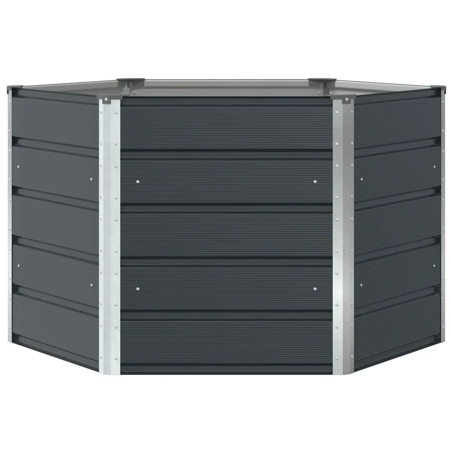 Jardinière Anthracite 129 x 129 x 75 cm Acier - 4