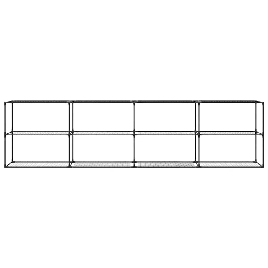 Support de plantes à 3 niveaux Noir 400 x 32 x 104 cm Acier - 5