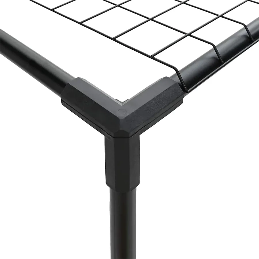 Support de plantes à 3 niveaux Noir 400 x 32 x 104 cm Acier - 7