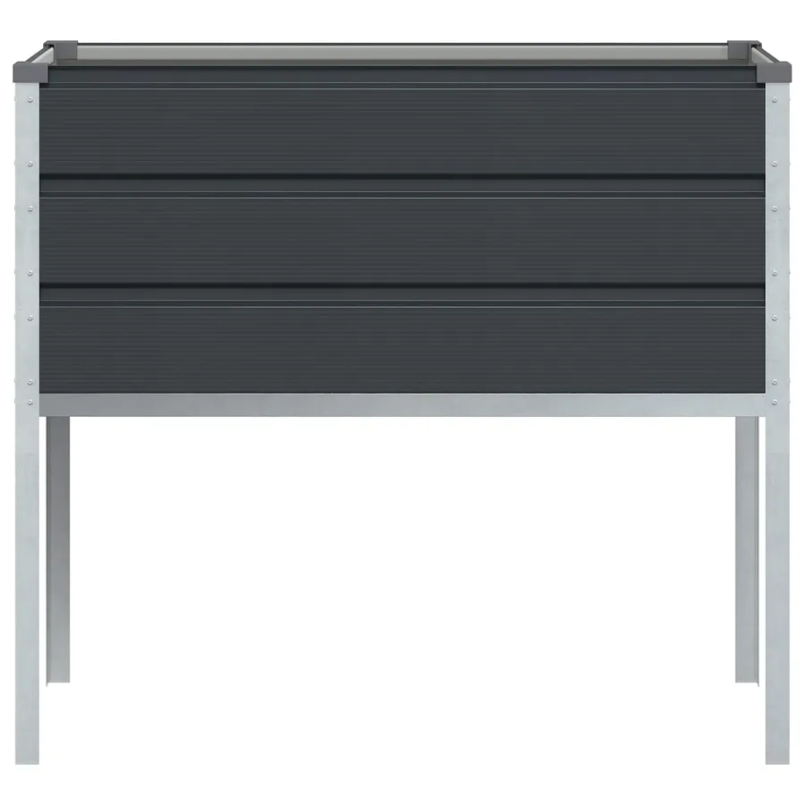 Jardinière Anthracite 100 x 45 x 90 cm Acier galvanisé - 4