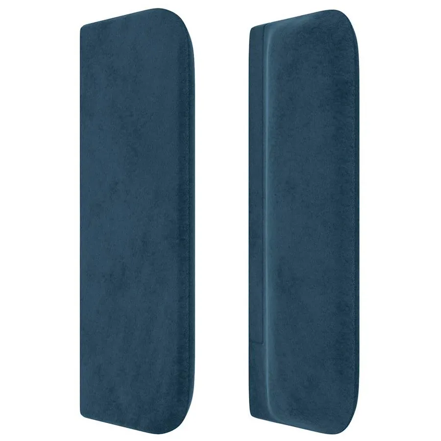 Tête de lit avec oreilles Bleu foncé 93x16x78/88 cm Velours - 4