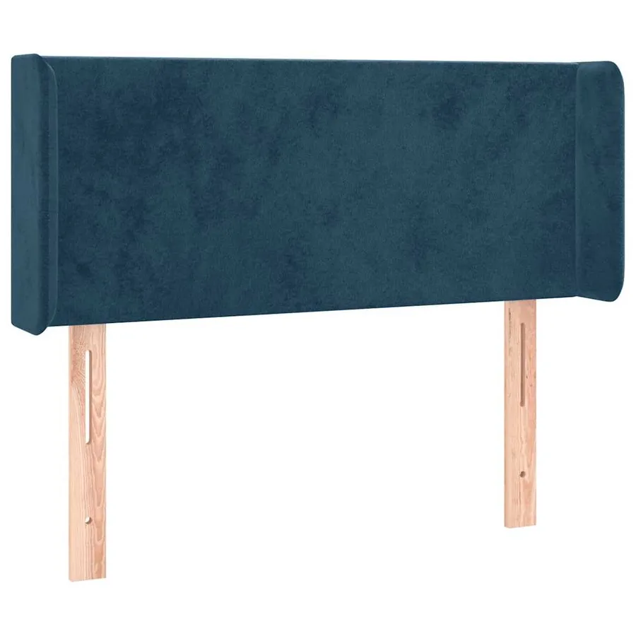 Tête de lit à LED Bleu foncé 93x16x78/88 cm Velours - 3