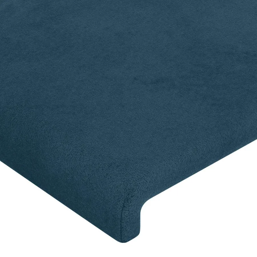 Tête de lit à LED Bleu foncé 93x16x78/88 cm Velours - 5