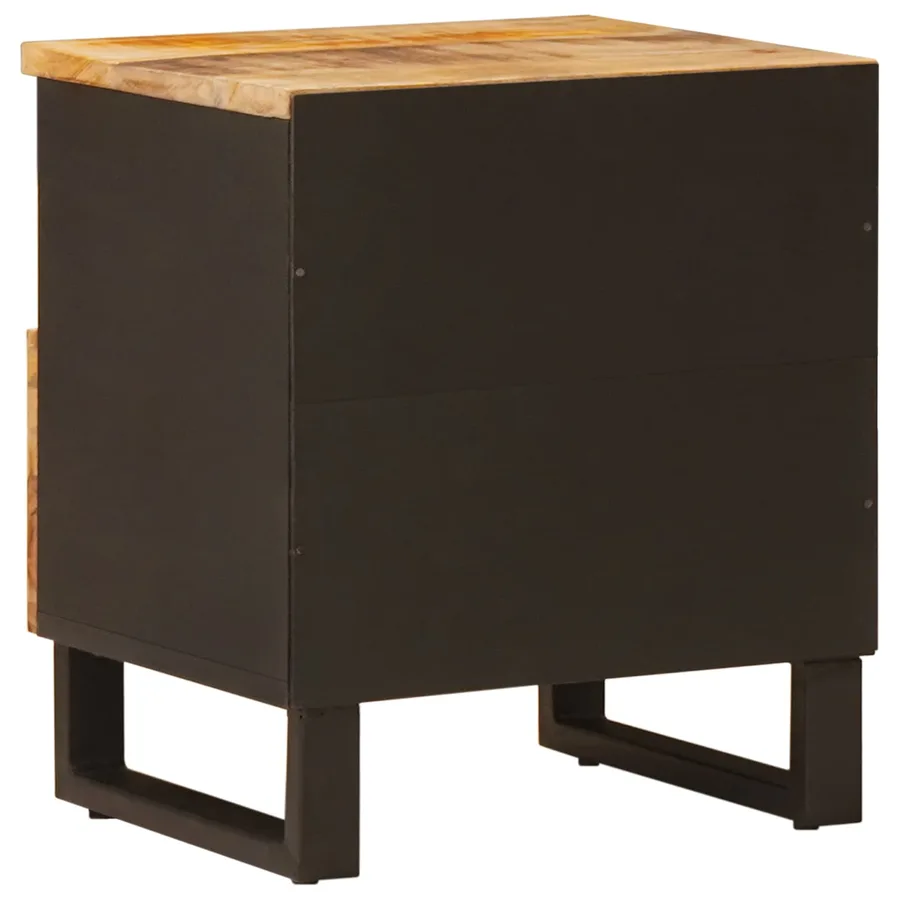 Armoire de lit avec tiroir 2 pcs Marron 40 x 33 x 46 cm - 6
