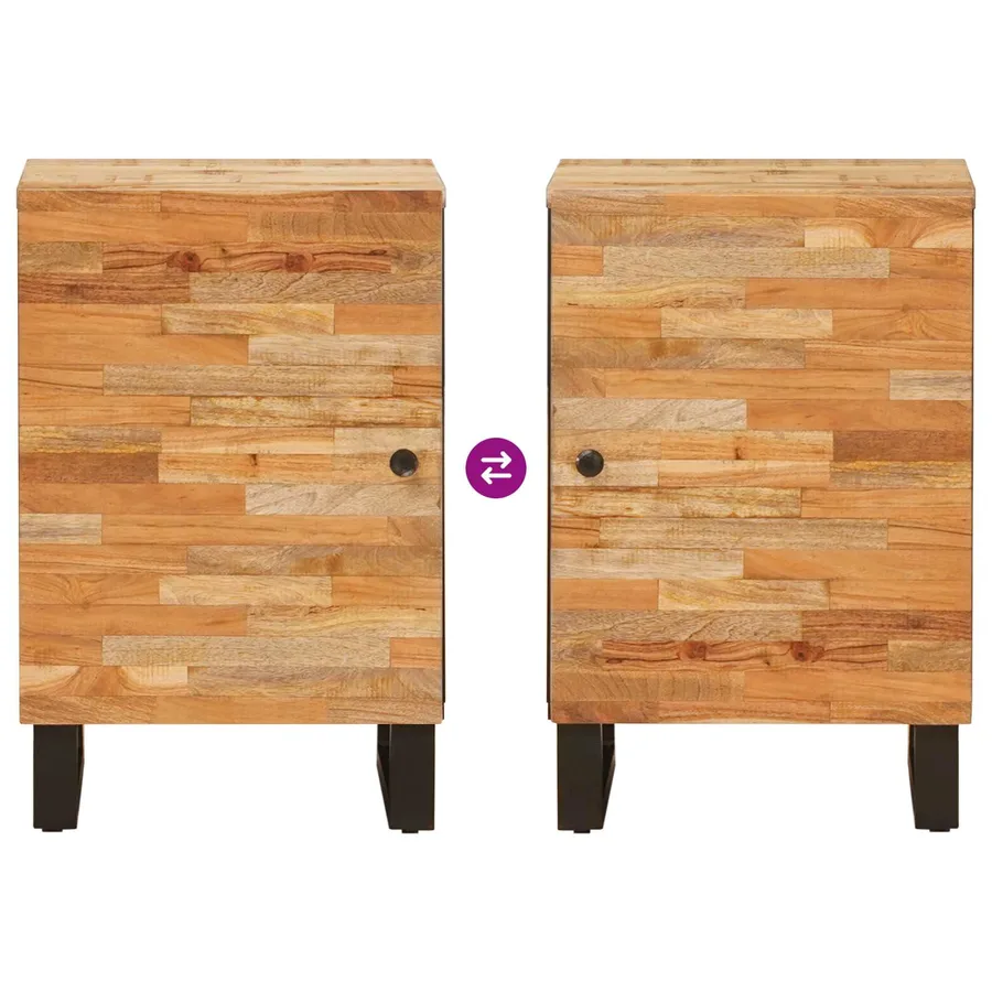 Armoire de salle de bain avec stockage Naturel 38 x 33 x 58 cm - 10