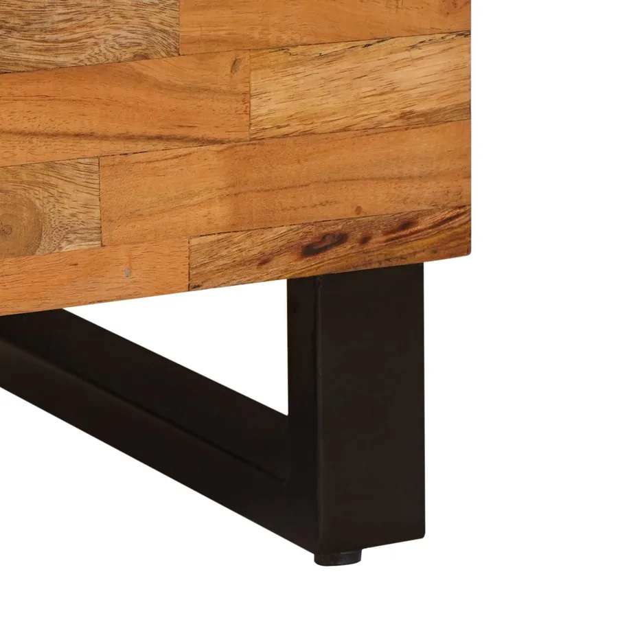 Meuble d'appoint Marron 40 x 33 x 75 cm Bois de mangue massif - 8